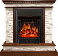 Электрокамин Royal Flame Calgary дуб/сланец белый с очагом Majestic FX