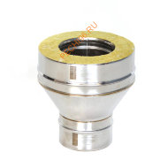 Переход моно-термо ТиС Промо, нержавейка AISI 316-0,8 мм/304-0,5 мм, D120/220 мм