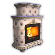 Печь-камин КимрПечь Прованс пристенный двухъярусный Луг