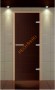 Дверь стеклянная ALDO NEW «бронза матовая» 790*1990 мм коробка бук