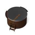 Купель композитная Polarspa COMFORT 195 HOT термобереза темная