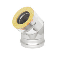 Сэндвич-отвод Везувий 45° D120/200мм