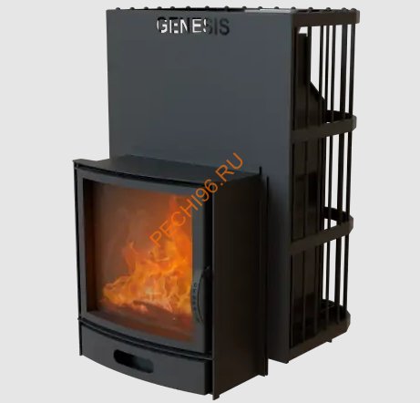 Печь-камин банная Термосфера GN 300 СС, AISI 430