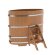 Купель для бани BentWood овальная из дуба Премиум, 0,92х1,66 м