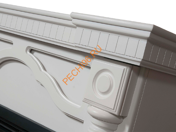 Электрокамин Electrolux EFP/P-3020LS с порталом Firelight Rome 30, белый