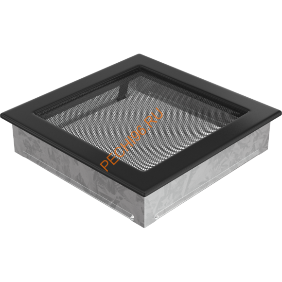 Вентиляционная решетка Kratki 22C 220х220 мм черная