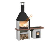 Объединённые печи 2 в 1 с печью под казан Кантри