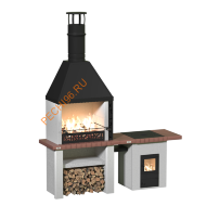 Объединённые печи 2 в 1 с печью под казан Кантри