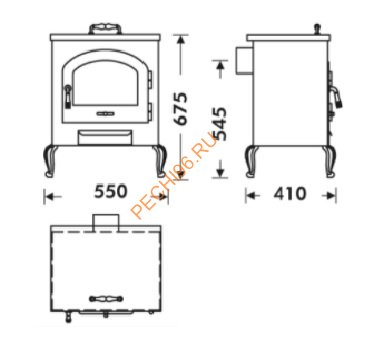 Печь-камин Panadero Gothic-2