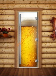 Дверь стеклянная DoorWood «Престиж», 800х2000мм, с фотопечатью «Свежесть»