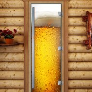 Дверь стеклянная DoorWood «Престиж», 800х2000мм, с фотопечатью «Свежесть»