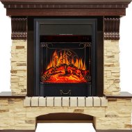 Электрокамин Royal Flame Pierre Luxe темный дуб/сланец с очагом Majestic FX