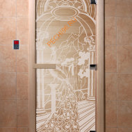 Дверь стеклянная DoorWood «Жар-птица прозрачная», 2000х800 мм