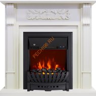 Электрокамин Royal Flame Venice фактурный белый с очагом Aspen