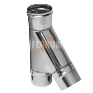 Тройник 135° Феррум, нержавейка AISI 430-0,8 мм, d 130 мм