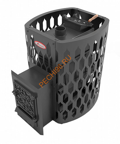 Печь банная чугунная Волга-Сетка 28 ДТ-4 ЗК с выносной топкой