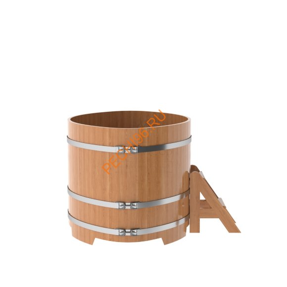 Купель для бани BentWood овальная из дуба Премиум, 1,12х1,83 м