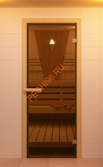 Дверьстеклянная ALDO «бронза» коробка береза