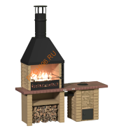 Объединённые печи 2 в 1 с печью-тандыром Классик