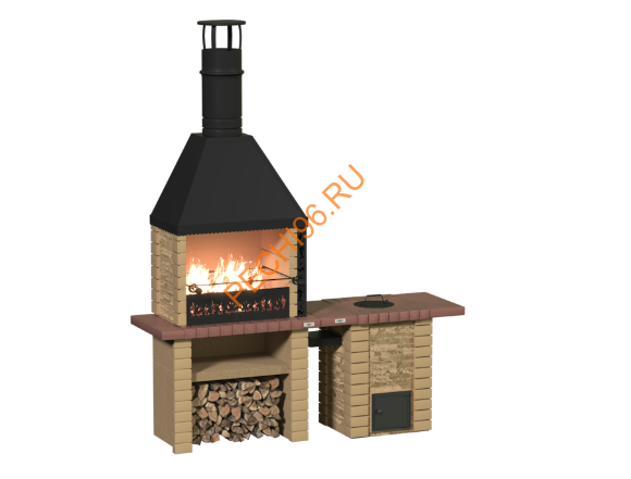 Объединённые печи 2 в 1 с печью-тандыром Классик