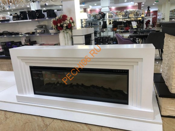 Электрокамин InterFlame Сильвер с очагом УЛЬТРАПЛАМЯ 50 VX 