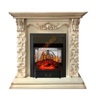 Электрокамин Royal Flame Adriana слоновая кость с очагом Majestic FX M