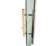 Дверь стеклянная Grandis GS 7х19-М-S-Si коробка алюминий Silver, ручка Абаш