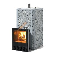 Печь банная ИзиСтим Ялта 40 Хохлома серая