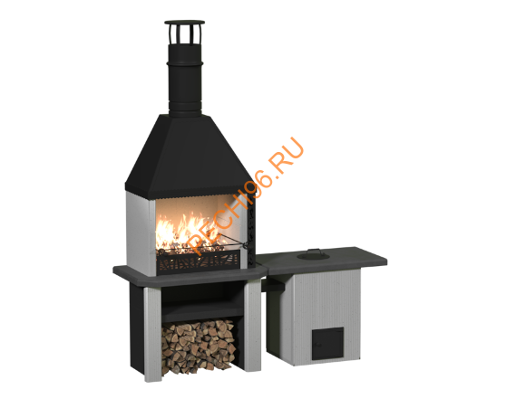 Объединённые печи 2 в 1 с печью-тандыром Сканди