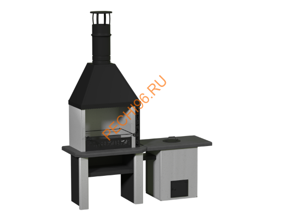 Объединённые печи 2 в 1 с печью-тандыром Сканди