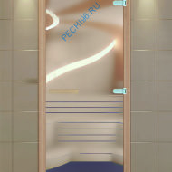 Дверь стеклянная ALDO NEW «сатин» 690*1990 мм коробка бук