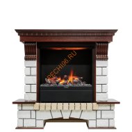 Электрокамин Dimplex Pierre Luxe с очагом Albany темный дуб/ белый