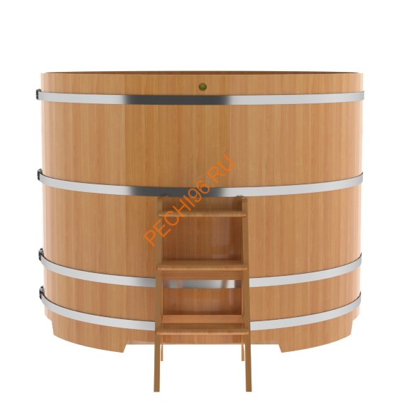 Купель для бани BentWood круглая из лиственницы Премиум, D 2,0м