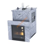 Печь банная ИзиСтим Анапа М2 в полноценном кожухе из талькохлорита