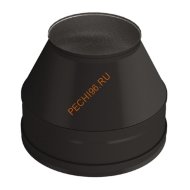 Конус ВУЛКАН VBR D115/210 мм, нерж 0.5, черный