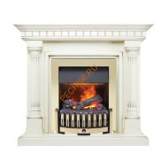 Электрокамин Dimplex Dallas с очагом Danville Brass FB2 слоновая кость