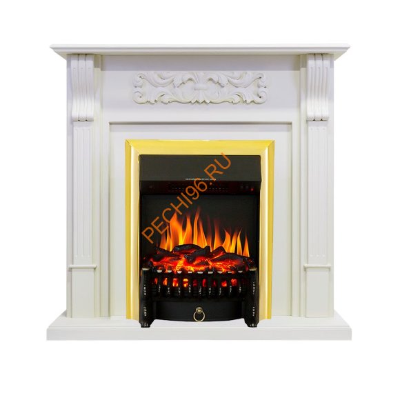 Электрокамин Royal Flame Venice фактурный белый с очагом Fobos FX