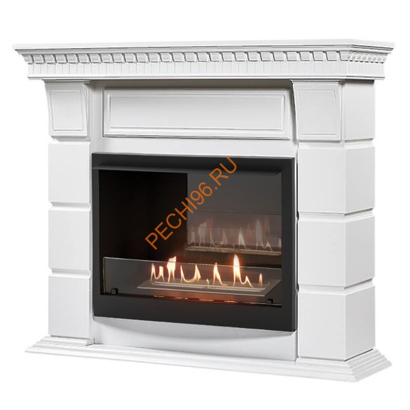 Биокамин Firelight BFP/P-2520, с порталом Elegante 25 белый
