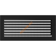 Вентиляционная решетка Kratki 37CX 170х370 мм черный