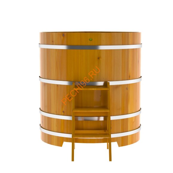Купель для бани BentWood угловая из сращённой лиственницы, 1,19х1,19 м