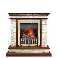 Электрокамин Dimplex Calgary с очагом Danville Brass FB2 дуб