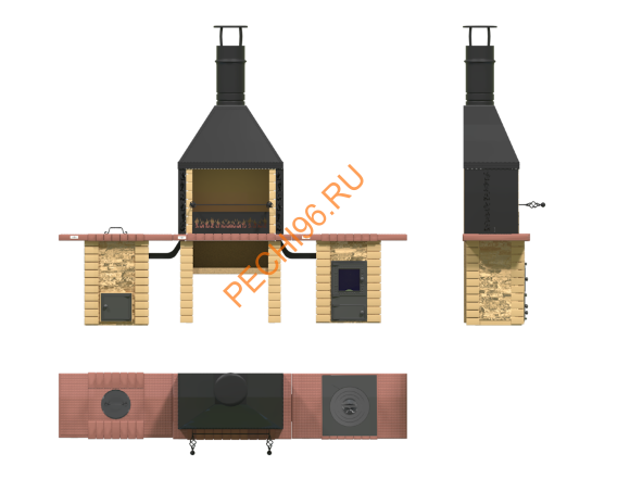 Объединённые печи 3 в 1 Классик