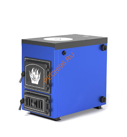 Котел отопительный твердотопливный Везувий Эльбрус-18 с плитой