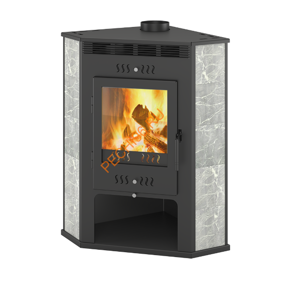 Печь-Камин ASTON, 11 кВт  угловой, Талькохлорит