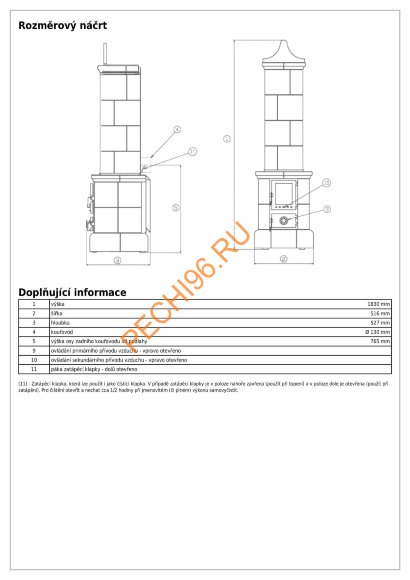 Печь-камин ABX VALDEK