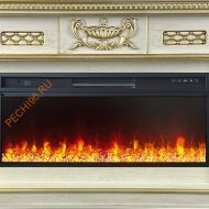 Электрокамин Royal Flame Corsica слоновая кость с патиной с очагом Vision 42 LED