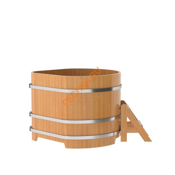Купель для бани BentWood угловая из лиственницы Премиум, 1,19х1,19 м