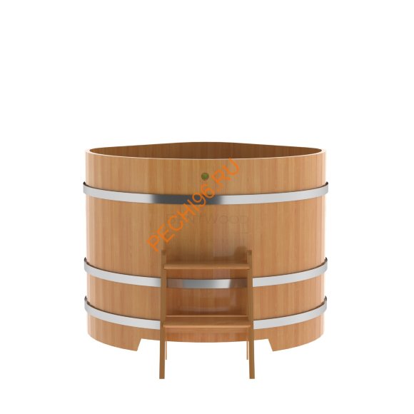 Купель для бани BentWood угловая из лиственницы Премиум, 1,19х1,19 м