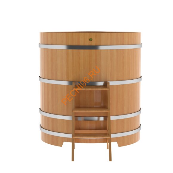 Купель для бани BentWood угловая из лиственницы Премиум, 1,19х1,19 м