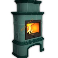 Печь-камин КимрПечь Прованс центральный двухъярусный Волна с дровником